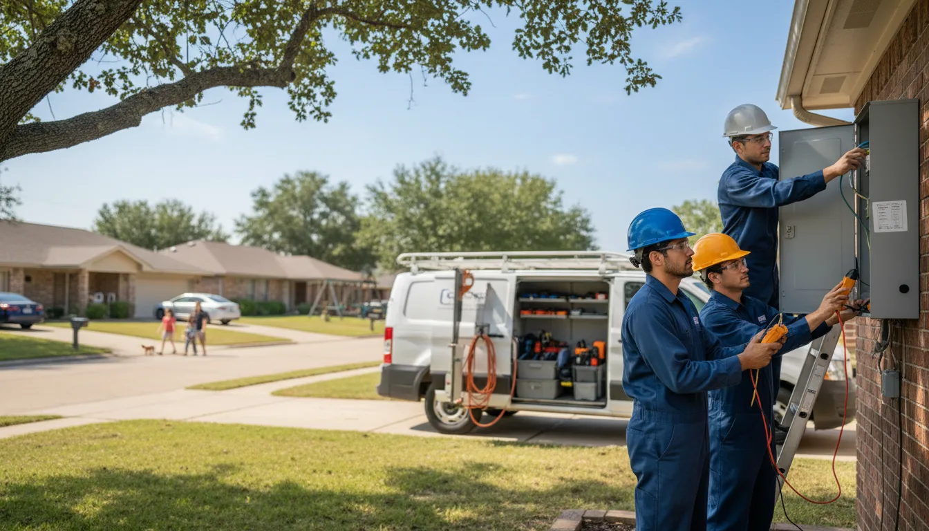Certified electrician providing emergency electrical services in Webb, MS